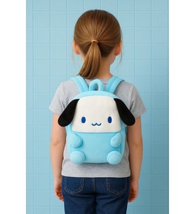 Sevimli Karikatür Kuromi Peluş Çanta Kızlar İçin Çanta Sırt Çantaları Kawai (Bebe Mavisi)