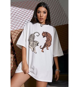 Kaplan Baskılı Tasarım Tshirt (STD)