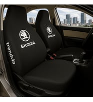 Skoda Araç Ön ve Arka Koltuk Kılıfı – Penye Oto Servis Koruma Kılıfı (Siyah)