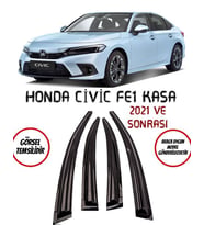 Honda Civic FE1 Kasa Hb Sd 2021 ve Sonrası Cam Rüzgarlığı 4lü