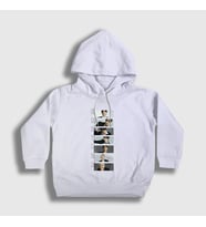 Presmono Unisex Çocuk Beyaz Band K Pop Enhypen Kapüşonlu Sweatshirt 484217tt