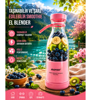 380 ml Kablosuz Taşınabilir Smoothie ve Milkshake Blender