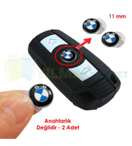 Bmw Anahtarlık Metal Alaşım Logo Amblem Arma 3M 2 Adet 11 Mm-Anahatarlık Değildir