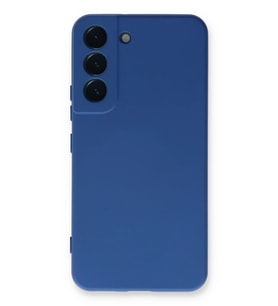 Galaxy S23 Kılıf Nano içi Kadife Silikon - Mavi