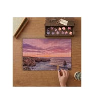 Pembe Ufuklar Tasarımı 240 parça Ahşap Puzzle Ahşap Kutuda MP07681