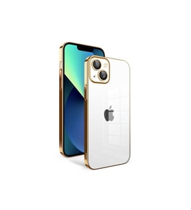 Apple iPhone 13 Uyumlu Kılıf Kamera Korumalı Renkli Çerçeveli Zore Garaj Kapak