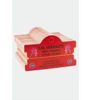 Lal (Granat) & Kova Burç Bileklik Kartı (Kırmızı)