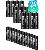 Lexroo 24lü Set (12 AA + 12 AAA) İnce ve Kalın Kalem Pil Kumanda Pili Saat Pili Zn-C 1.5V