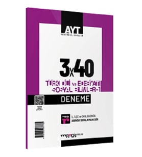 2025 AYT Türk Dili ve Edebiyatı Sosyal Bilimler-1 3x40 Deneme