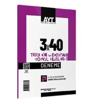 2025 AYT Türk Dili ve Edebiyatı Sosyal Bilimler-1 3x40 Deneme