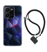 Vivo Y35 Kılıf Resimli Boyun Askılı İpli Desenli Silikon Series Üçgenler 2 1872
