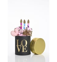 Peluş Pembe Ayıcıklı Doğum Günü Buketi