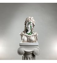Hera 'Snakes on Hera' Dekoratif Heykel, Pop Art Roma Yunan Heykelleri