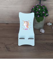 Unicorn Ahşap Telefon Standı Kadın Arkadaşa Doğum Günü Hediyesi