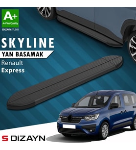 S-Dizayn Renault Express Skyline Siyah Yan Basamak 203 Cm 2021 Üzeri A+ Kalite