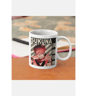 Jujutsu Kaisen - Sukuna Kupa Bardak (Beyaz)