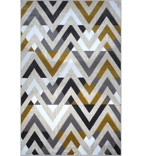 Eliana Home Baskılı, Yıkanabilir Kaymaz Taban Salon Halısı LNA0542 100x150 cm (Sarı)
