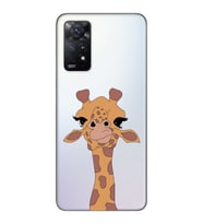 Redmi Note 11 Pro Uyumlu Zürafa Tasarımlı Şeffaf Telefon Kılıfı