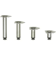 Paslanmaz Metal Mobilya Ayağı 32mm (4 Adet) 10 CM (Gri)