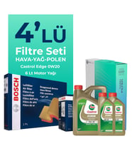 Bosch Mercedes E220 Dizel Filtre Bakım Seti Castrol Motor Yağlı (2023-2025) 4 Lü