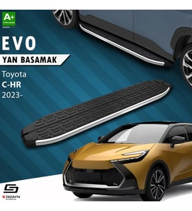 S-Dizayn Toyota C-HR 2 Evo Krom Yan Basamak 173 Cm 2023 Üzeri A+ Kalite