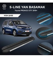 Toyota Proace City Kısa S-Line Premium Krom Yan Basamak 2019 Sonrası