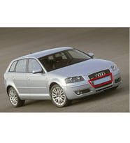 Audi A3 2004-2008 Ön Tampon Panjuru Plaka Tutucusu Koyu Gri 8P4807285G