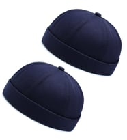 2 Li Set %100 Pamuk Cap Ayarlanabilir Docker Şapka Yazlık Takke Şapka Retro Şapka Takke Şapka
