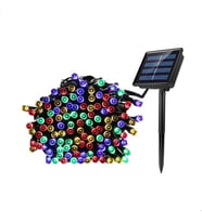 Solar Güneş Enerjili Dış Bahçe 8 Modlu 20Metre 200 Led Aydınlatma Çok Renkli 