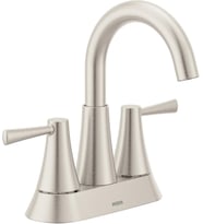 Moen 84022Srn Ronan İki 4 "Centerset Modern Musluk, Push-Down Drenajlı, 1 Saplı, Spot Dirençli Nikel (Çok Renkli)