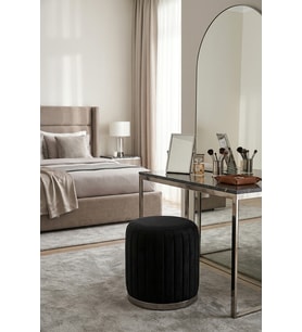 Long Line Puf, Siyah Silver