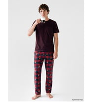LC WAIKIKI Kırmızı Ekose Erkek Pijama Alt
