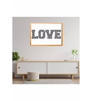 Love Yazılı Çerçeve Tablo