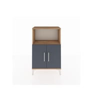 Arges Komodin 2 Raflı 2 Kapaklı 60x30x96 Çam-Antrasit