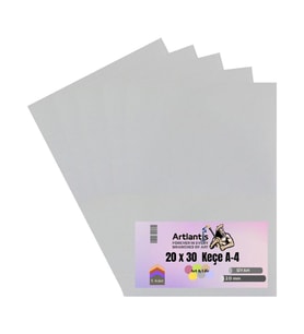 Beyaz Keçe A4 2 mm 20x30 cm 5 li 1 Paket Okul Kreş Etkinlik