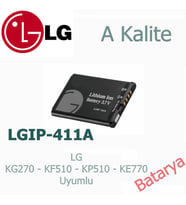 LG  Uyumlu LGIP-411A Batarya KG278 KF510 KG270 KP510 KE770 KP320 Uyumlu A Kalite Batarya