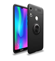 Huawei Honor 8A Uyumlu Kılıf Zore Ravel Silikon Kapak (Siyah-Mavi)