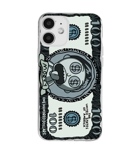 Iphone 12 Uyumlu Morty Para Tasarımlı Şeffaf Telefon Kılıfı