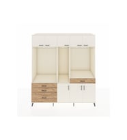 Kronos Dolap 8 Raflı 4 Çekmeceli 3 Askılı 220x59x243 Aytaşı-Aytaşı/Çam