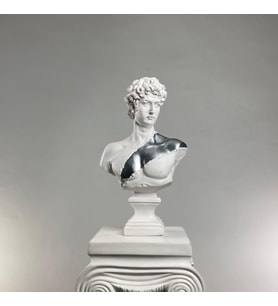 David 'Silver Belt' Dekoratif Heykel, Pop Art Roma Yunan Heykelleri