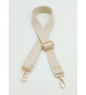 Angel Çanta Aksesuar Pamuklu Kolon 120X3 Cm Krem Light Gold Metalli