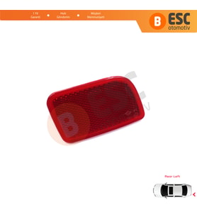 Renault Master 3 Scenic 2 Nissan NV400 Interstar Opel Movano B X62 için Sol Arka Tampon Reflektörü