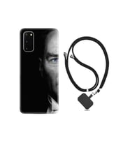 Samsung Galaxy S20 Fe Kılıf Desenli Silikon Boyun Askılı Atatürk Portre 3 1331