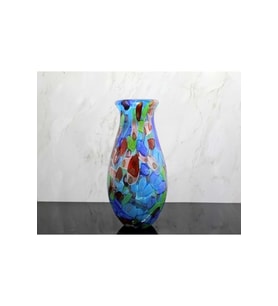Kişiye Özel Murano Cam Vazo - 34x15cm