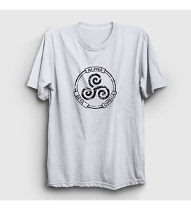 Presmono Unisex Beyaz Alpha Beta Omega Dizi Teen Wolf T-Shirt 330020tt (Beyaz)