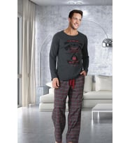 DoReMi Dark Damon Erkek Pijama Takımı (Füme)