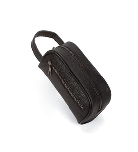 Erkek Portföy El Çantası Seyahat Traş Kozmetik Clutch Çanta (Siyah)