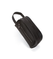 Erkek Portföy El Çantası Seyahat Traş Kozmetik Clutch Çanta (Siyah)