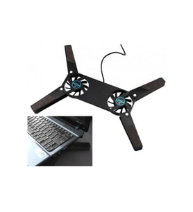 Katlanabilir 2 Fanlı Laptop Soğutucu, Portatif ve Ergonomik Tasarım