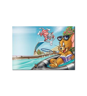 Tom Ve Jerry Fur Flying (25x35 Cm Boyut)
